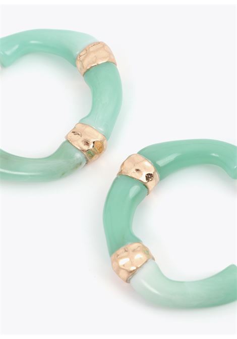 Orecchini ad anello effetto bambù LOLA CASADEMUNT | LS2603066AZAUL